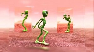 Танец зелёного инопланетянина