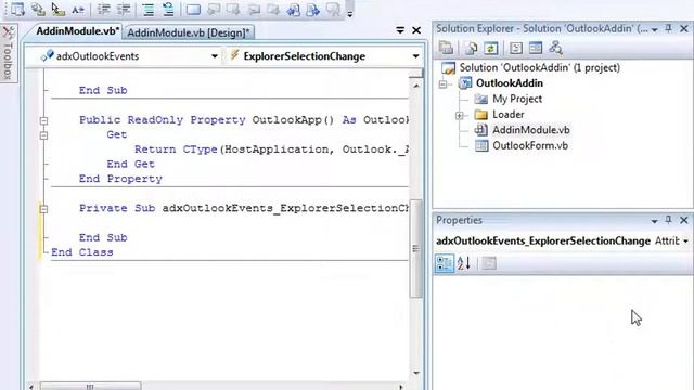 Outlook Explorer regions: RightSubpane region (VB.NET, C#) смотреть онлайн