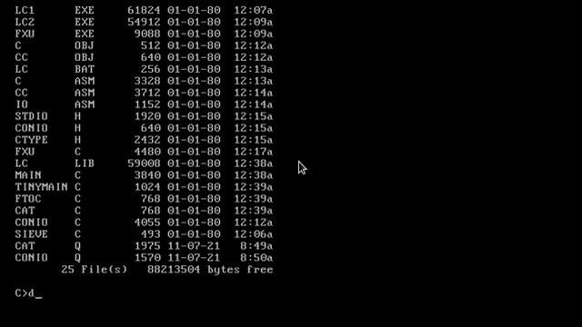 Microsoft C/C++ 1.03 Beta in 1983. The Microsoft C Compiler do not Compile. Microsoft C is Lattice смотреть онлайн