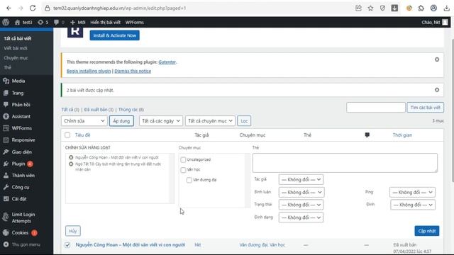 Bài 17: Quản lý bài viết (post) và trang (page) trong WordPress смотреть онлайн