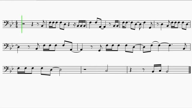 Trombone "Running Up That Hill" Kate Bush EASY Sheet Music смотреть онлайн