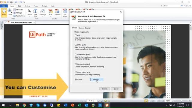 How to Optimize PDF file Size || Nitro Pro смотреть онлайн