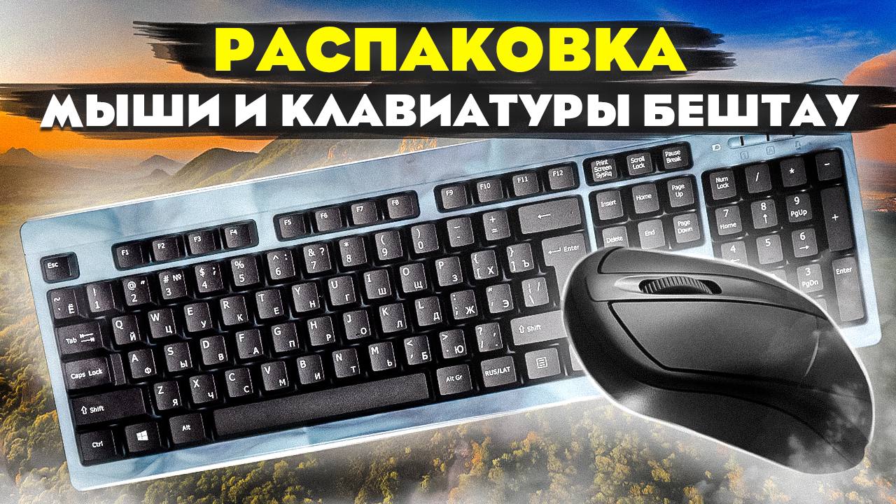 РАСПАКОУКА российской мыши БЕШТАУ М100РУ и клавиатуры БЕШТАУ КЛ104РУ
