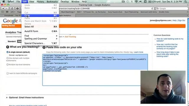 #30 Videos in 30 Days - #12 How To Add Google Analytics To Your Wordpress Blog смотреть онлайн