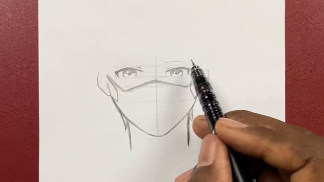 How to draw cool anime boy wearing face mask easy step-by-step смотреть онлайн