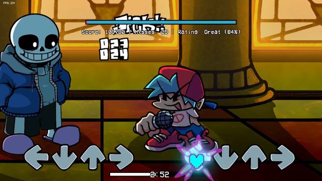 FNF || Megalovania (Vs Sans) Undertale Mod смотреть онлайн