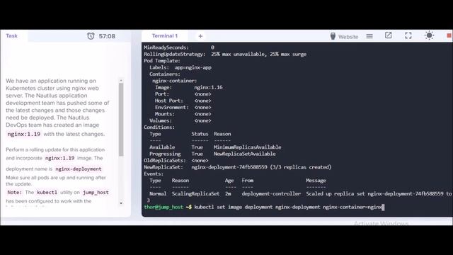 Rolling Updates in Kubernetes | Kodekloud tasks | devops | kubernetes смотреть онлайн
