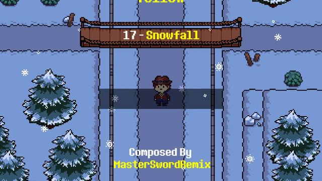 Undertale Yellow - 017 Snowfall (15 minute loop) смотреть онлайн