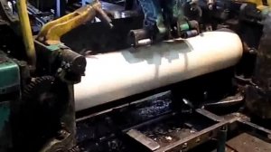 Лущение березового шпона. Peeling of birch veneer. Eng sub