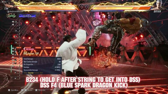 How to do LAW 120 Damage Combo (with Inputs) | TEKKEN 8 смотреть онлайн