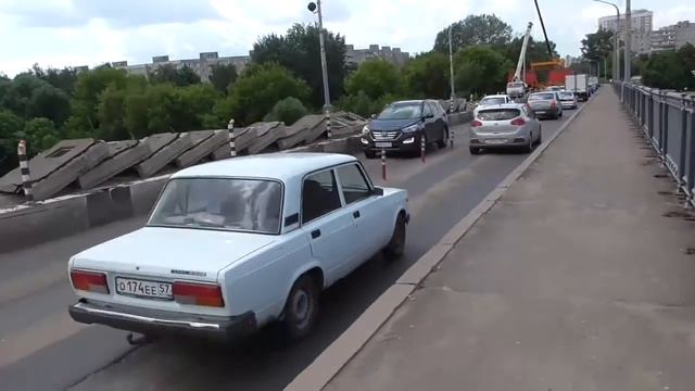 В городе Орле ремонтируют мост Дружбы, видео 03 06 2019 год, город Орёл смотреть онлайн