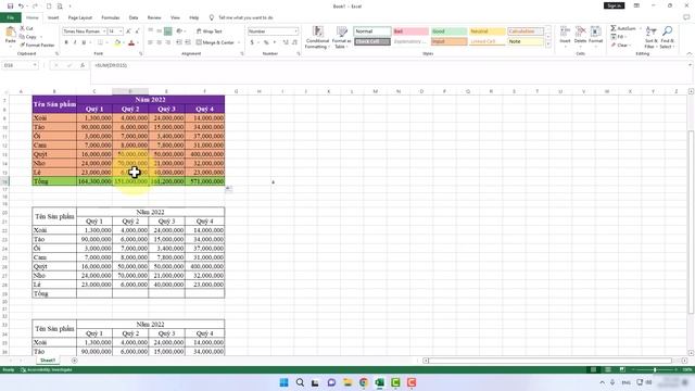 Cách Tính Tổng Hàng Dọc Trong Excel смотреть онлайн