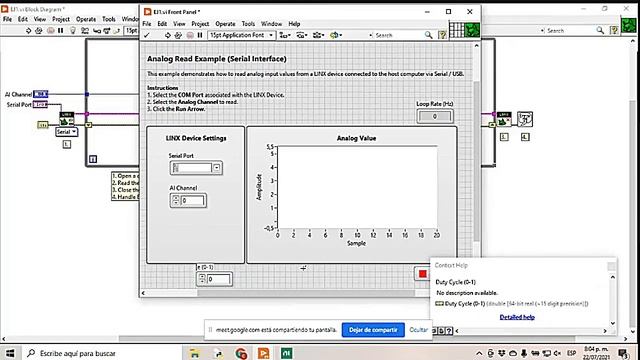 Software de adquisición de datos con LabVIEW, LINX Y Arduino смотреть онлайн