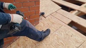 крепим осб для гибкой черепицы