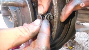 how to brake shoe install : mitsubishi mini pajero