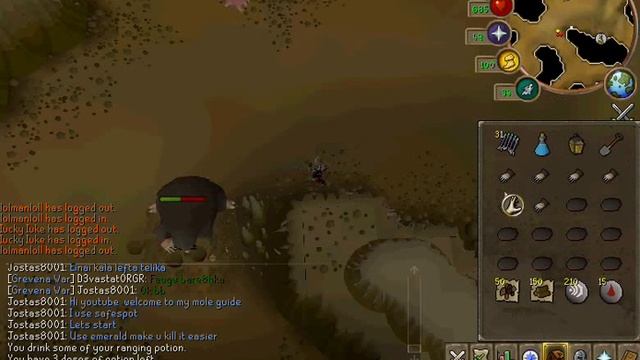 Runescape Giant Mole Safe Spot Guide смотреть онлайн