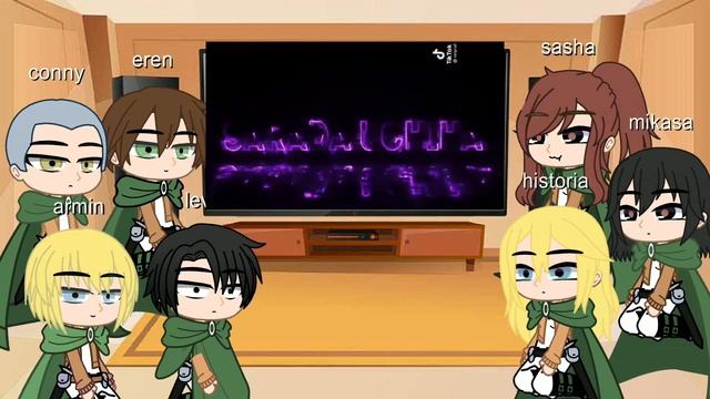 Attack on titan react to yn //Gacha club // Yn as anime girls //Aot смотреть онлайн
