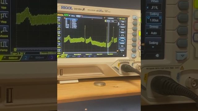 Measuring my ecg sinus rythm after heart failure with Rigol ds1054z oscilloscope. смотреть онлайн