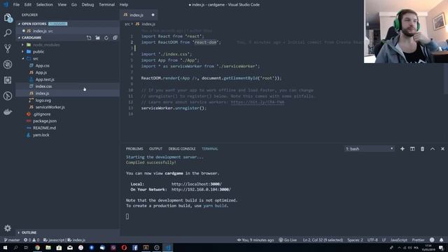 Building CardGame in ReactJS #1 - Setting up the projects. ES 6 Modules смотреть онлайн