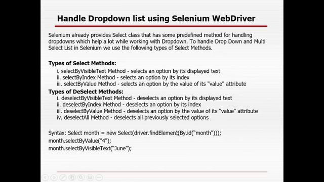 Selenium WebDriver Frameworks with Java Online Training Session 2 - June 2021 Morning Batch смотреть онлайн