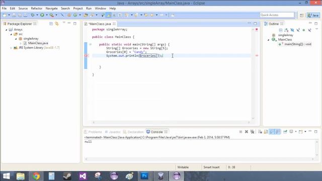 7.1.1 Simple Array (Java Code) смотреть онлайн