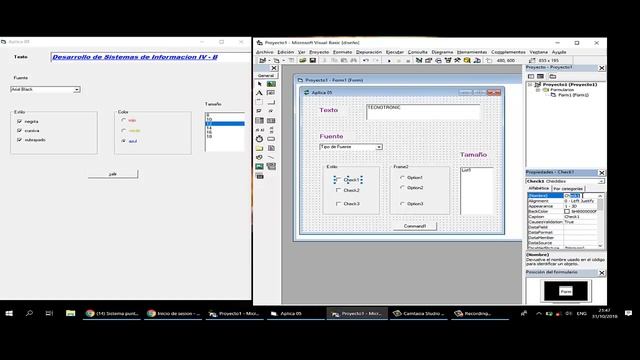 cambiar tamaño de letras,estilos en visual basic 6.0 смотреть онлайн