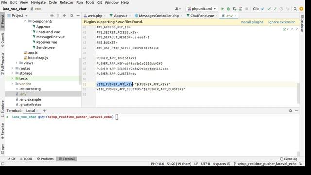 27 Realtime Messaging Setup Pusher With Laravel смотреть онлайн