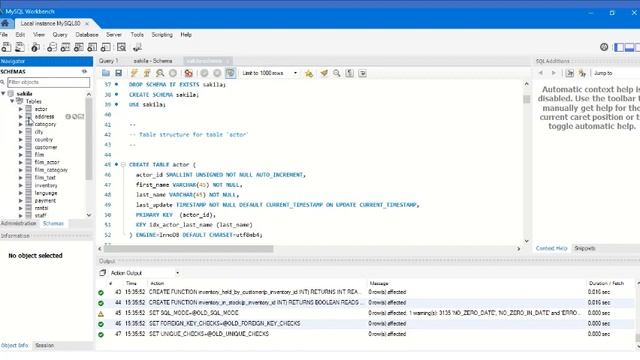 Introduction to Sakila Database & Reverse Engineer a database in MySql Workbench смотреть онлайн