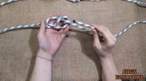Узлы туристические 13. Как завязать узел Встречная восьмерка?