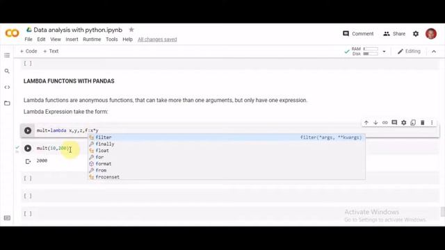 How to use Lambda function with pandas смотреть онлайн