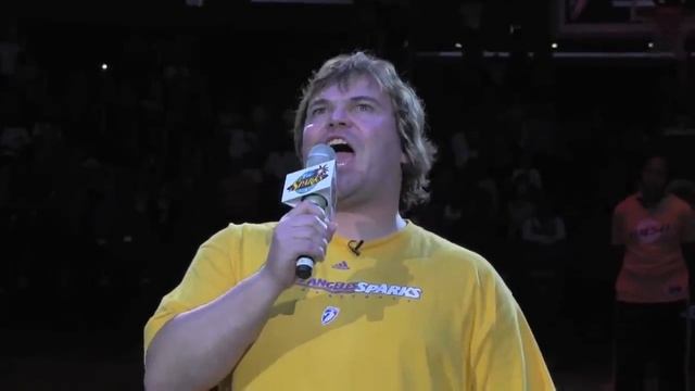 Jack Black Sings the National Anthem at Sparks Game смотреть онлайн