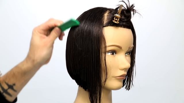 How To: French Bob with Choppy Bangs Haircut Tutorial смотреть онлайн