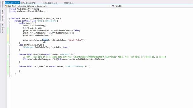 DevExpress WinForms Grid: Working with Columns In Code смотреть онлайн