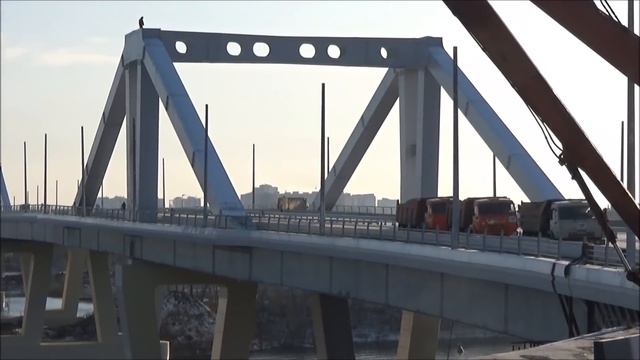 Samara / Самара. Строительство Фрунзенского моста (Ноябрь 2019) смотреть онлайн