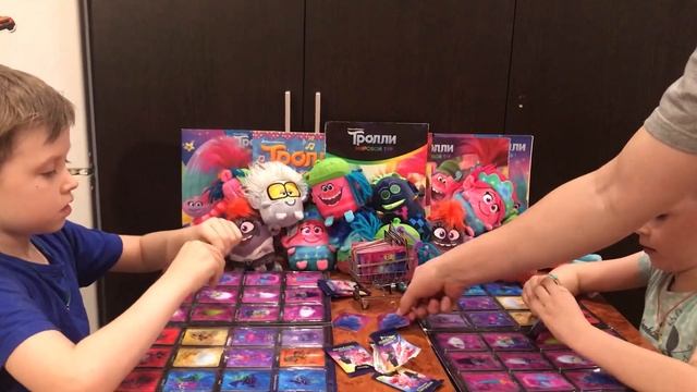 Карточки Тролли Мировой тур! Акция в Пятерочке! ! Часть 7! Распаковка! Продолжаем открывать. смотреть онлайн