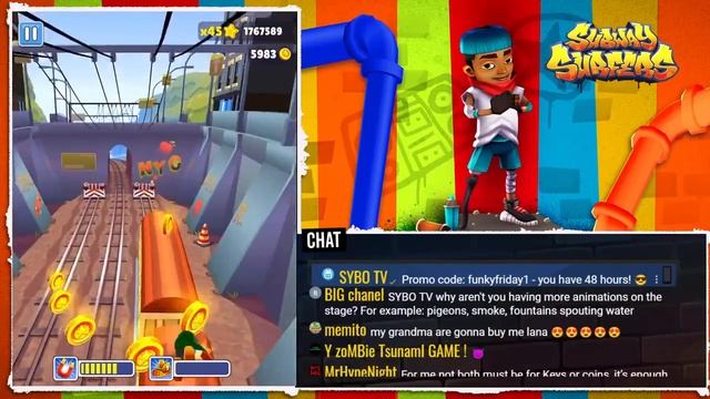 ? Full Livestream 1: Get Ready Run NYC PRT.Darry| Subway Surfers New York 2021 Gameplay ? смотреть онлайн
