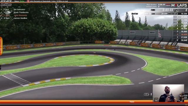 Virtual RC Racing - VRC Pro Nitro 1/8 Onroad Heemstede 1 Track (Qual 2 Race 2) - Netcruzer RC смотреть онлайн