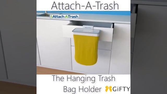 Держатель для мусорных пакетов на дверцу Attach-A-Trash смотреть онлайн