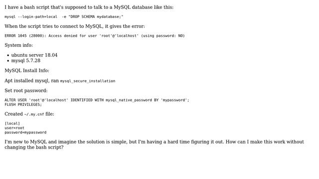 MySQL Error - ERROR 1045 (28000): Access denied for user 'root'@'localhost' (using password: NO) смотреть онлайн