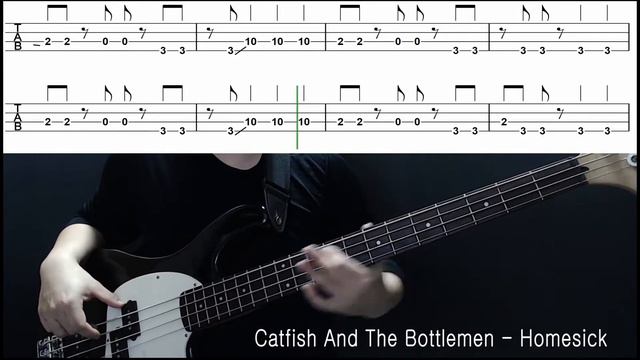 Catfish And The Bottlemen - Homesick (Bass cover with tabs 048) смотреть онлайн