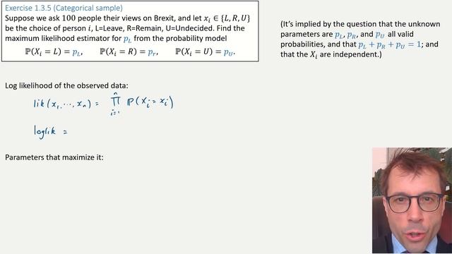 1.3 Maximum likelihood estimation смотреть онлайн