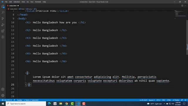 HTML complete course html text formatting tags Part-3 for (beginner to advanced tutorial) HTML5. смотреть онлайн