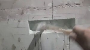 Штробы в пазогребне под водопровод