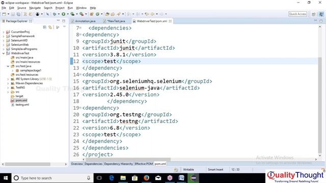 Building and Running Java Application Using Maven - Selenium with Java Tutorial for Beginners смотреть онлайн