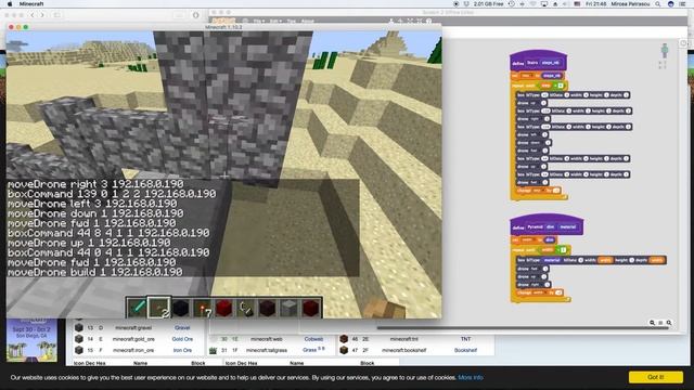 Minecraft stairs created using Scratch and Scriptcraft смотреть онлайн