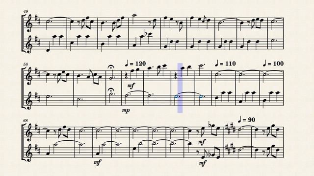 Up Theme - Alto and Bari Sax Duet смотреть онлайн