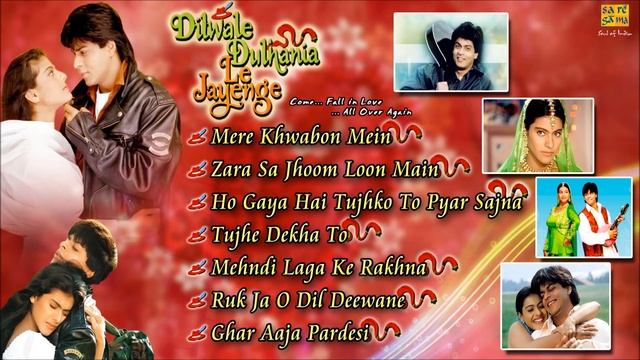 Dilwale Dulhania Le Jayenge (DDLJ) | Shahrukh Khan | Kajol | Full Songs | JukeBox | Mere Khwabon