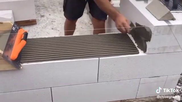 Кладка газобетона