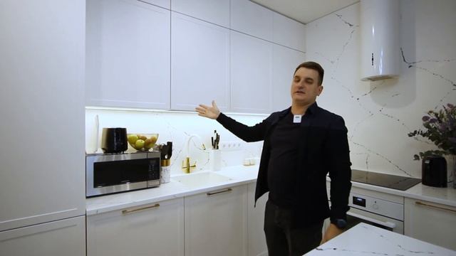 Обзор белоснежной кухни в скандинавском стиле смотреть онлайн