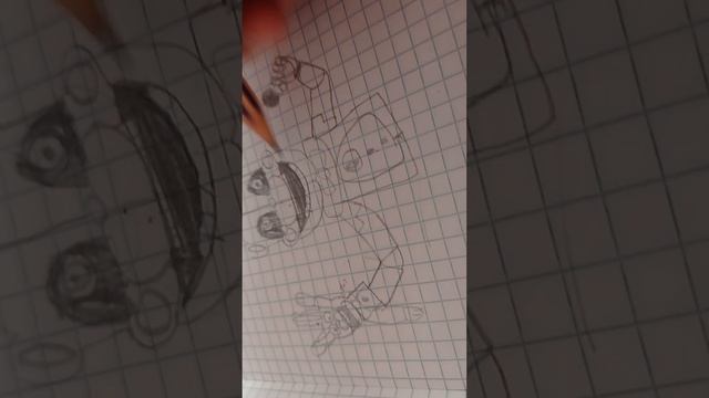 рисуем мишку Фредди из фнаф 5 смотреть онлайн
